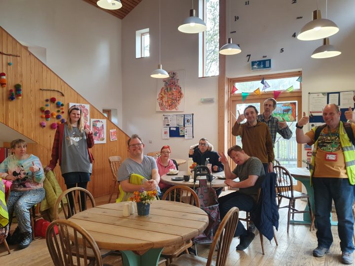 People in a cafe