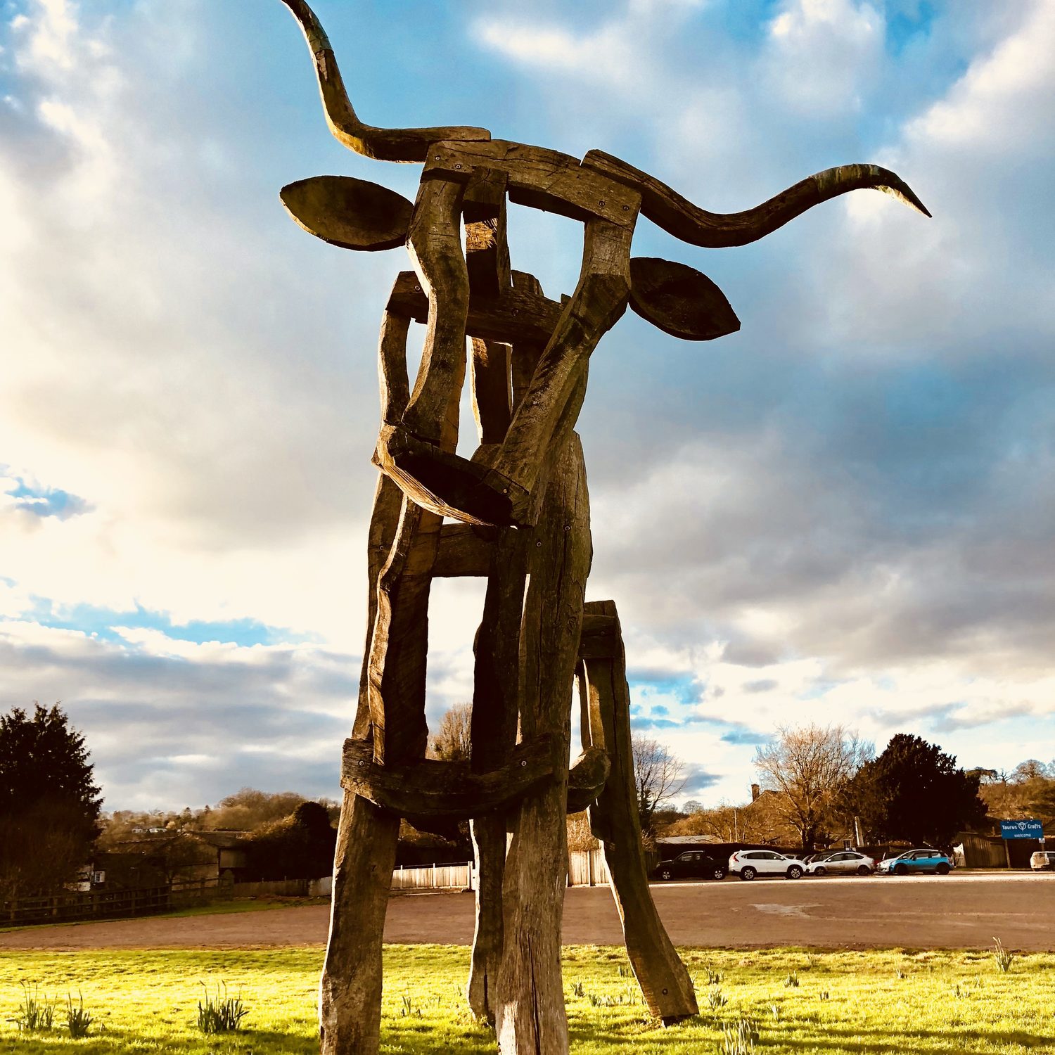 The taurus bull at Taurus Crafts arts and crafts visitors centre