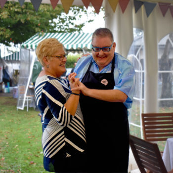 Our community members enjoying a Camphill Village Trust event at Taurus Crafts