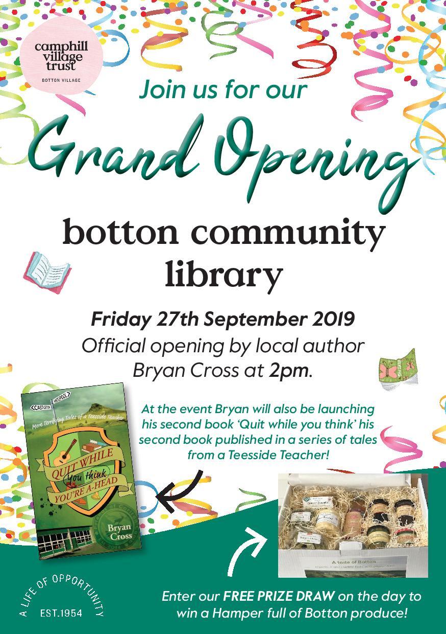 Botton Community Library – Grand Opening