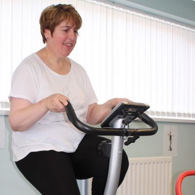 Getting active in our new gym