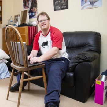 Gain computer skills Man using a laptop computer