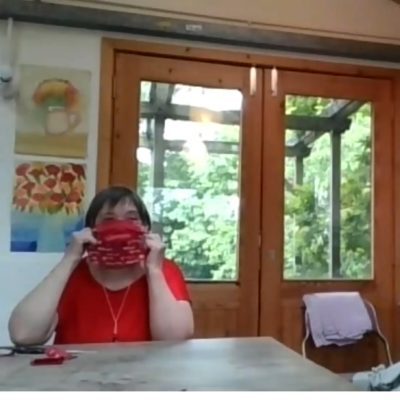 Homemade face coverings
