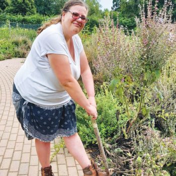 Natalie in the Delrow Garden