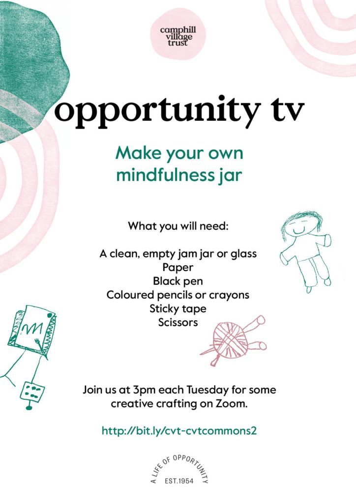 What you will need to make your own mindfulness jar on opportunity tv