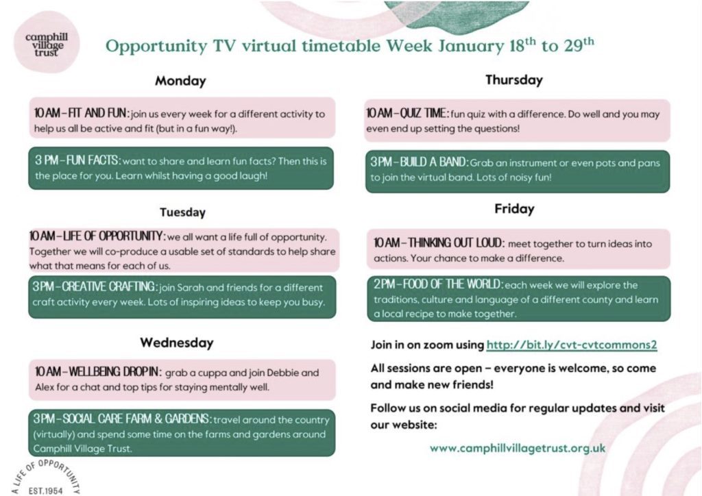 Opportunity TV Schedule