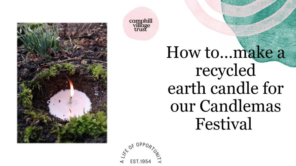 How to make a recycled earth candle for the Candlemas festival