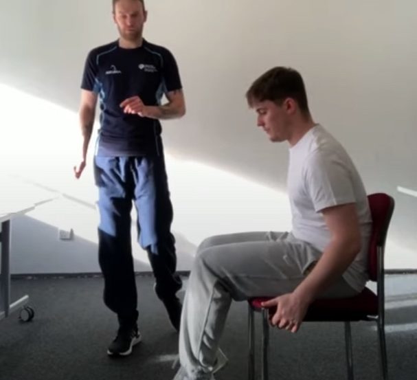 Seated exercise with Nick and Noah