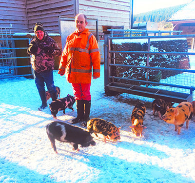 Enjoying an active life at Grange Village farm