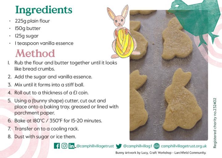 Larchfield shortbread bunny recipe