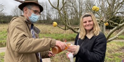 Wassailing at Grange Village