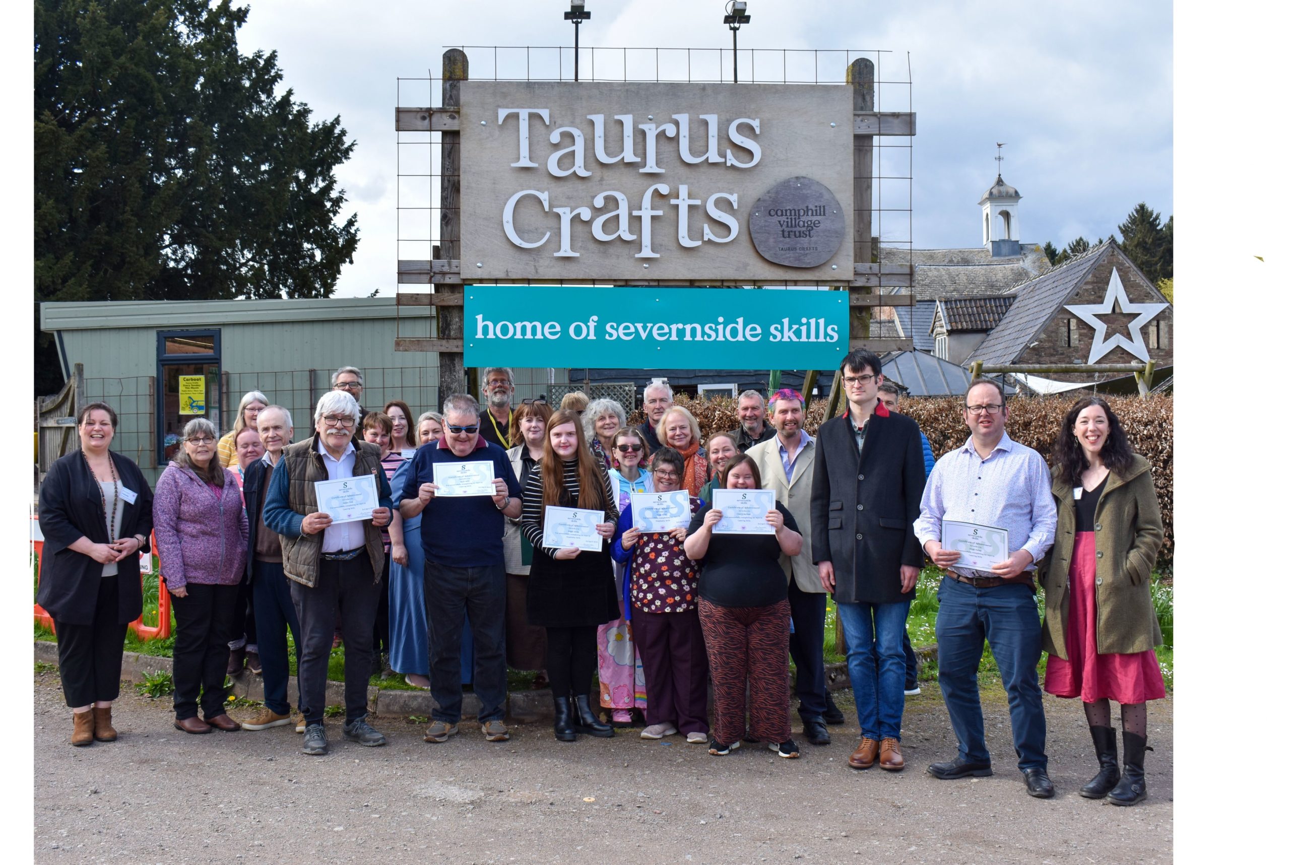 Severnside Skills graduation at Taurus Crafts, Camphill Village Trust