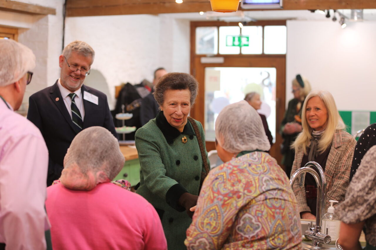 HRH visiting Taurus Crafts
