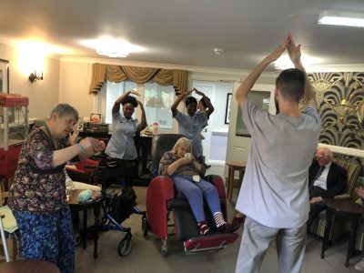 Alex Care Home St Albans community kindness crew volunteering and dancing