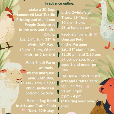 Taurus Crafts May Half Term Activities
