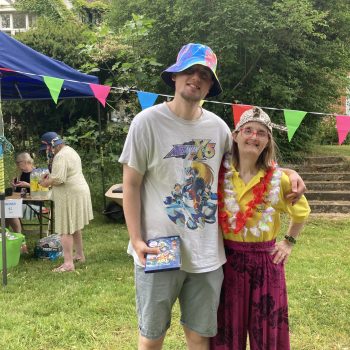 People smiling at Grange Fest
