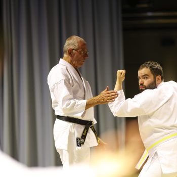 A person we support doing karate