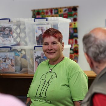 A person we support smiling
