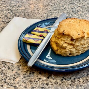 Freshly baked scone