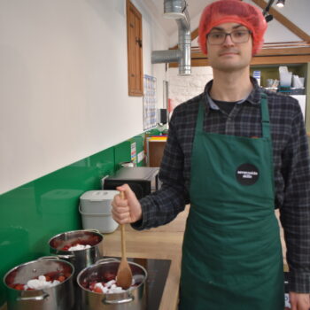 Howard making jam