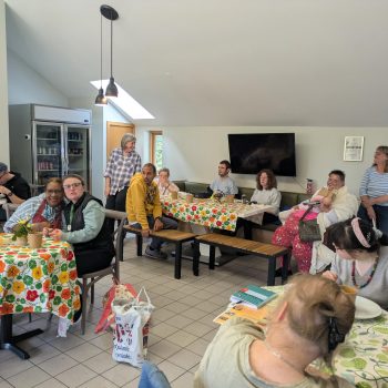 People sitting in the cafe