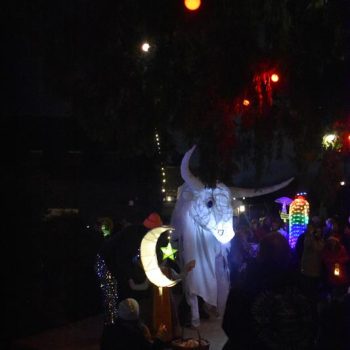 Lanterns lit up