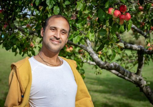 Our adult social care services. One of the people we support doing arts