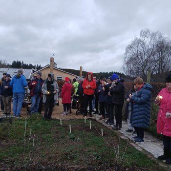 People standing outside