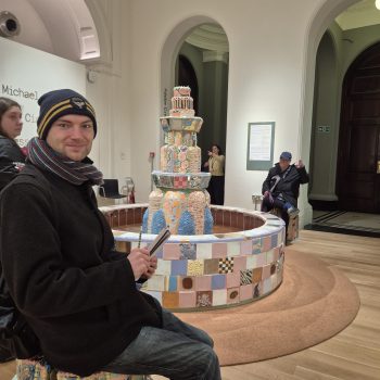 People smiling in an