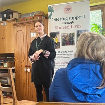 Kate Morgan speaking at an event