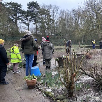 People standing outside