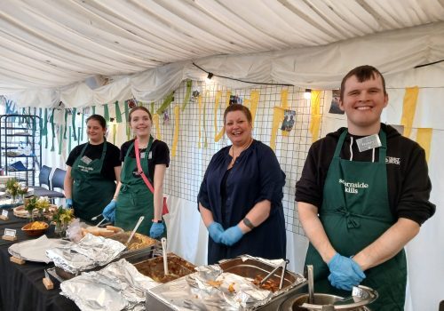 Severnside Skills catering course participants, part of our adult social care offer