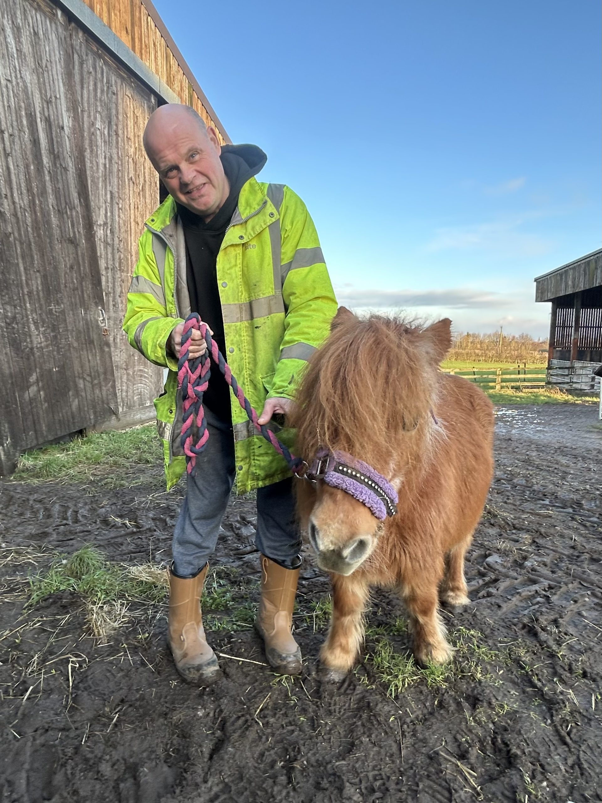Michael with Pepsi the pony