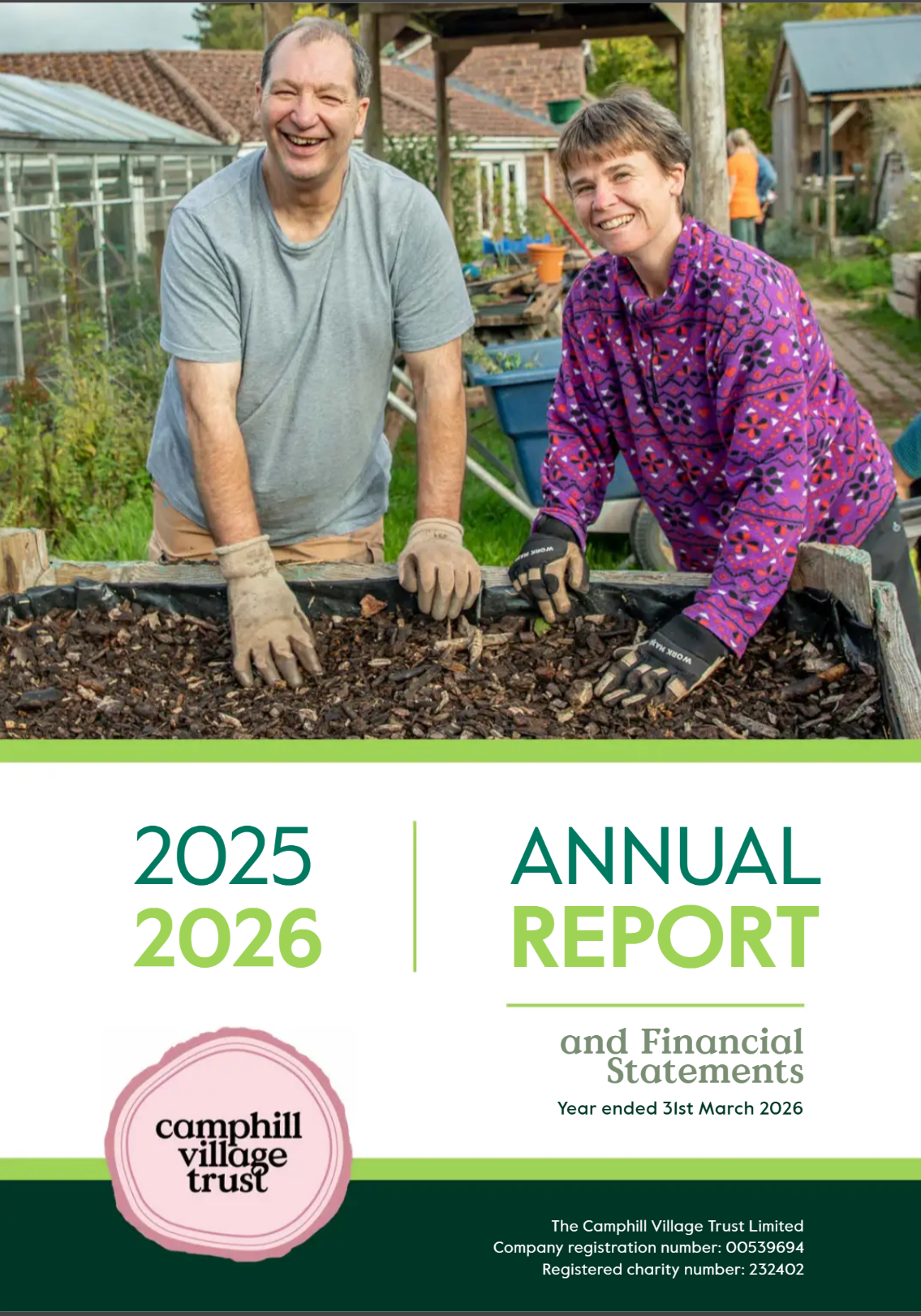 Annual report front cover